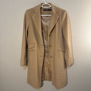 Ralph Lauren Camel Blazer Coat